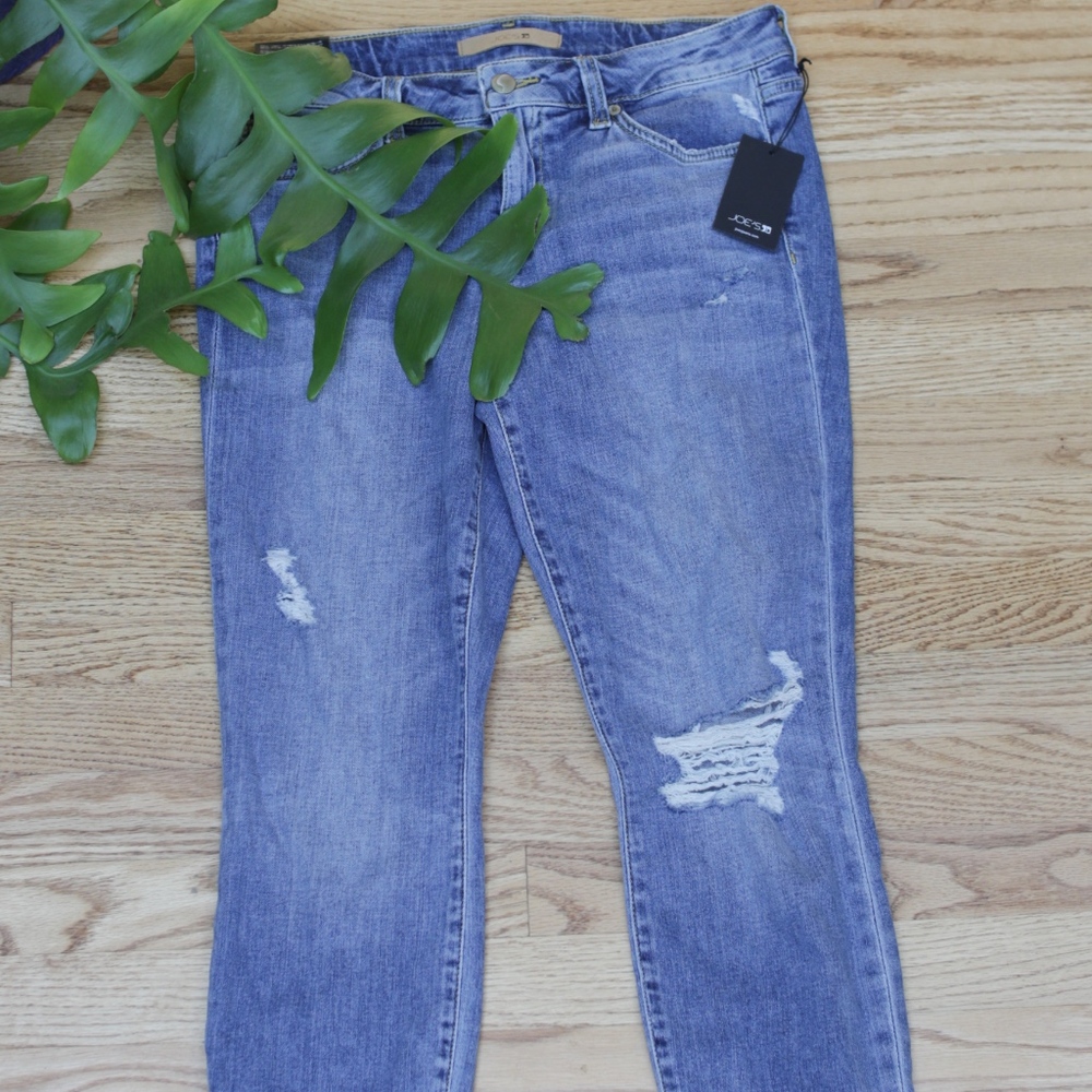 Distressed Denim Skinny Ankle Joe's Jeans Sz 29